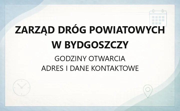 Zarząd Dróg Powiatowych w Bydgoszczy - kontakt, wnioski, opłaty i zimowe utrzymanie dróg