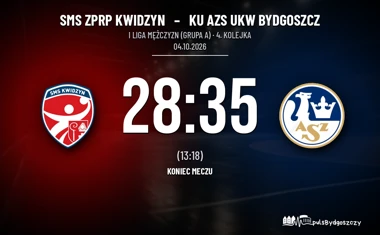 [PIŁKA RĘCZNA] SMS ZPRP Kwidzyn – KU AZS UKW Bydgoszcz 28:35. Bydgoszczanie przedłużyli serię w I Lidze Mężczyzn (Grupa A)