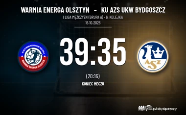 [PIŁKA RĘCZNA] Warmia Energa Olsztyn – KU AZS UKW Bydgoszcz 39:35. Szóste starcie rywali w I Lidze Mężczyzn (Grupa A)