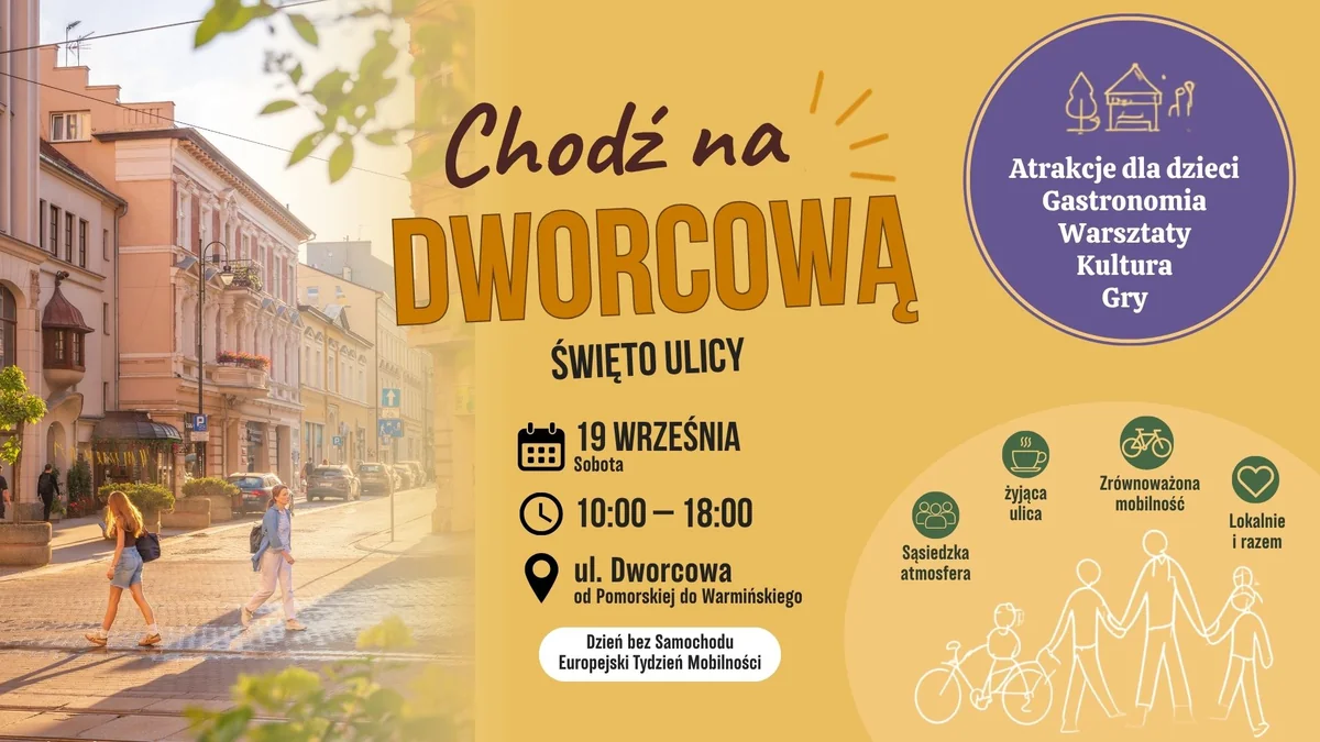 Obraz do artykułu: Chodź na Dworcową – święto ulicy w Bydgoszczy