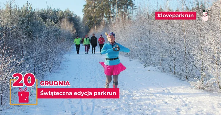 Grafika promocyjna wydarzenia Świąteczna edycja #508 parkrun Bydgoszcz
