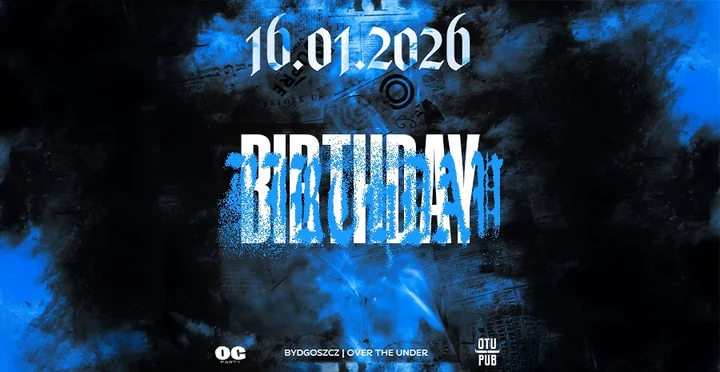 Grafika promocyjna wydarzenia OGPARTY BIRTHDAY 2 — 16 stycznia w Bydgoszczy