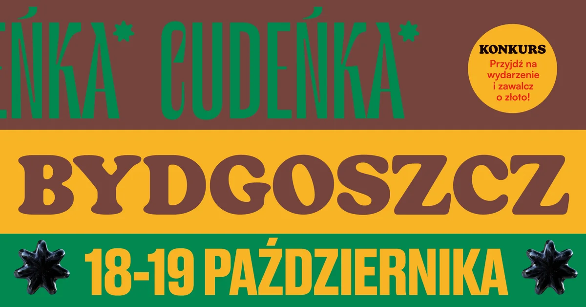 Grafika promocyjna wydarzenia Bydgoski Festiwal Rękodzieła – wydarzenie dla miłośników unikatowych wyrobów