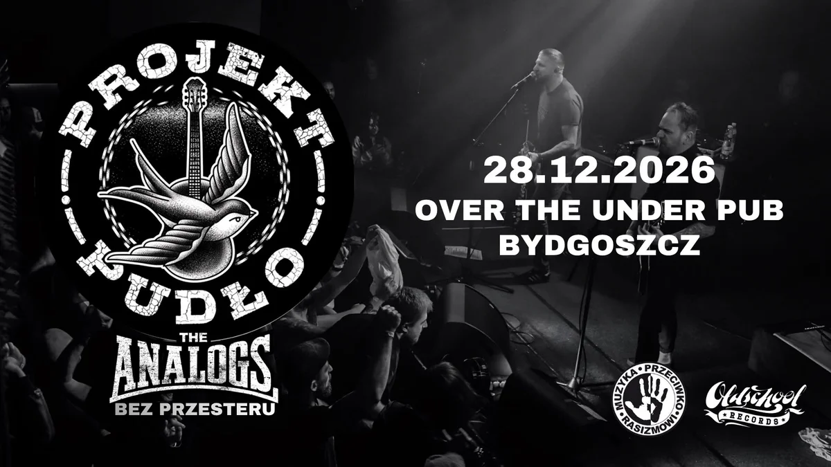 Grafika promocyjna wydarzenia PROJEKT PUDŁO The Analogs akustycznie