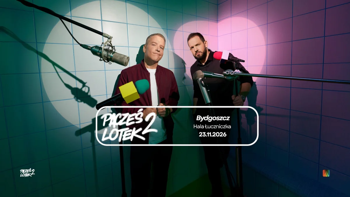 Grafika promocyjna wydarzenia Bydgoszcz // Pacześ x Lotek Tour 2! – premierowy stand-up