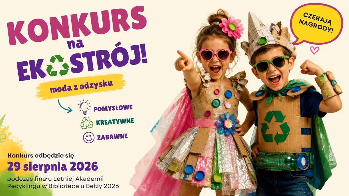 Grafika promocyjna wydarzenia EkoStrój – moda z odzysku