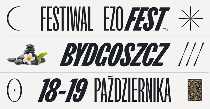 Obrazek przedstawia grafikę promocyjną wydarzenia Festiwal ezoteryki i medycyny naturalnej w Bydgoszczy