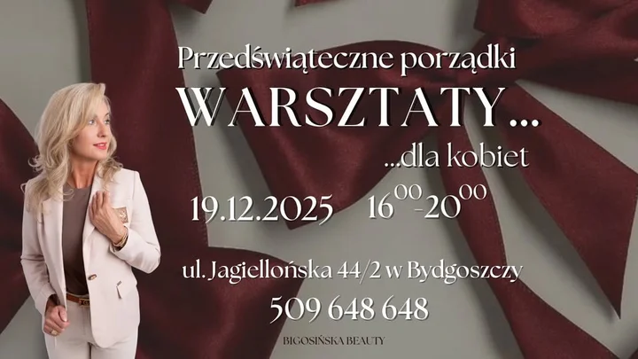 Grafika promocyjna wydarzenia KAMERALNE WARSZTATY | Bydgoszcz — Przedświąteczne porządki