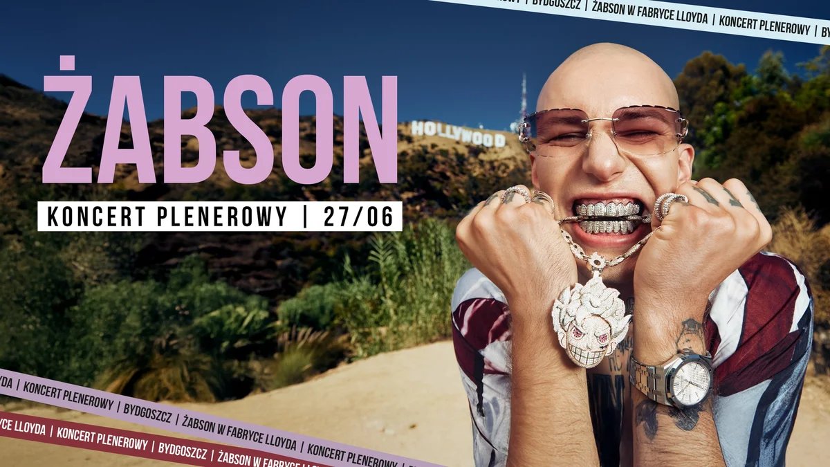 Grafika promocyjna wydarzenia Koncert Żabsona w Fabryce Lloyda w Bydgoszczy