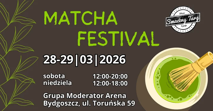 Grafika promocyjna wydarzenia Matcha Festival Bydgoszcz — strefa matchy podczas Sakura Festiwal Japoński