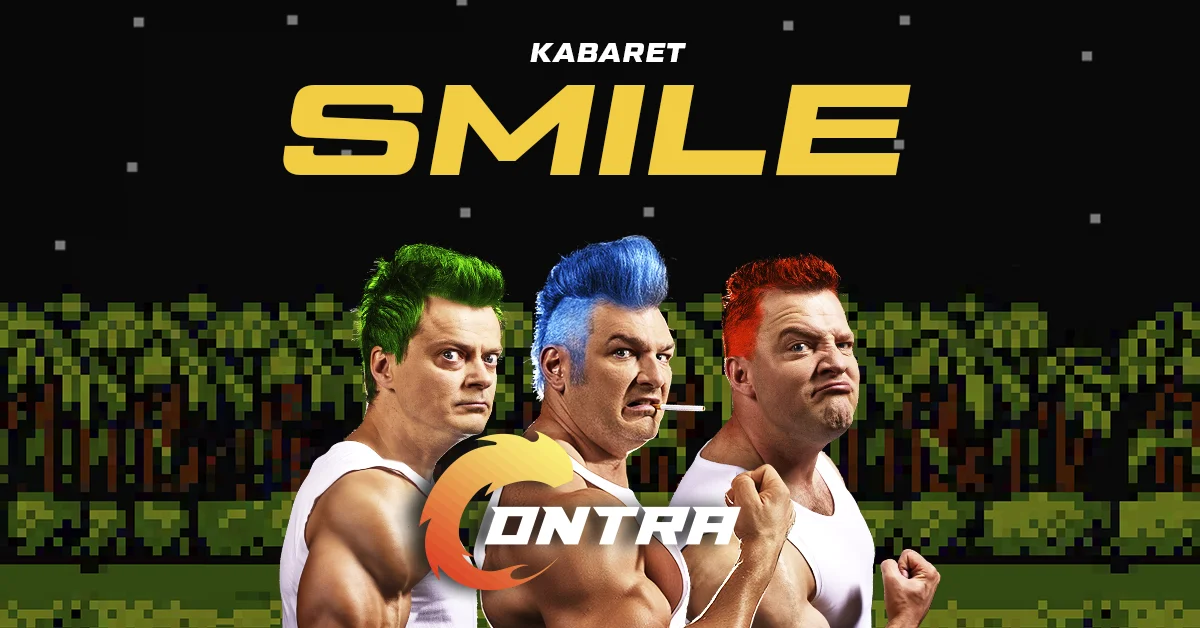 Grafika promocyjna wydarzenia Nowy program kabaretu Smile w Bydgoszczy
