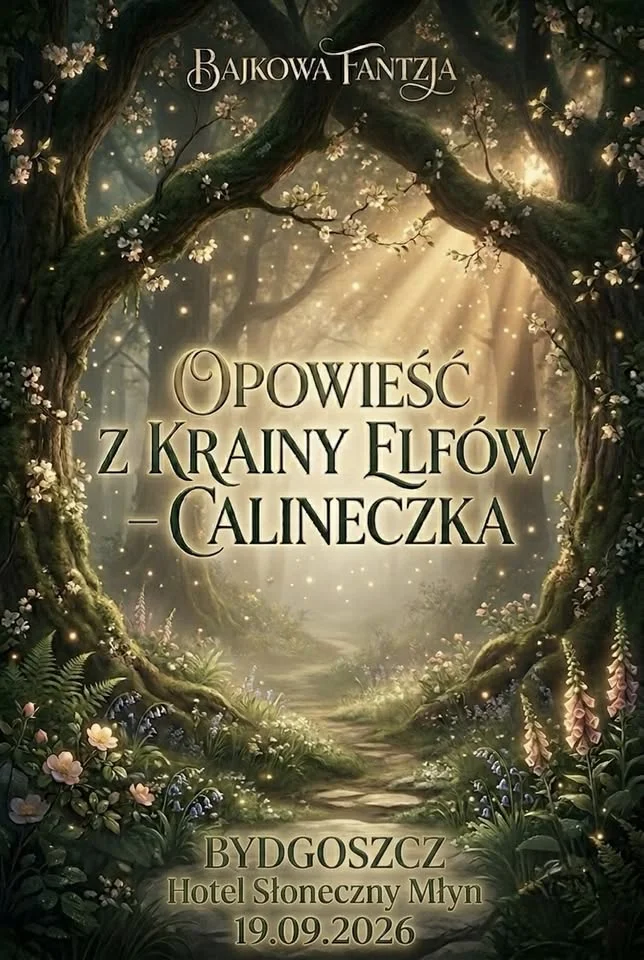 Grafika promocyjna wydarzenia Opowieść z Krainy Elfów – Calineczka w Bydgoszczy