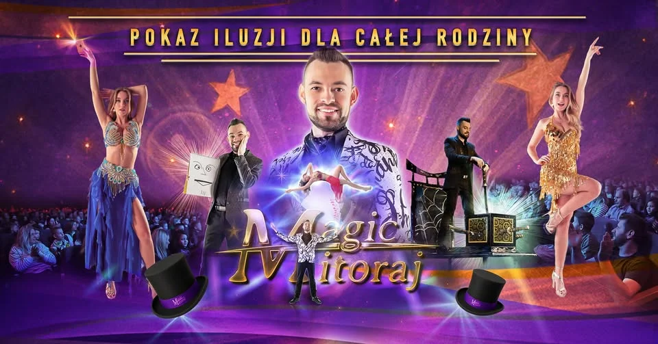 Grafika promocyjna wydarzenia Pokaz iluzji dla całej rodziny – Bydgoszcz: magiczne widowisko