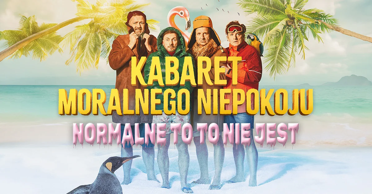Grafika promocyjna wydarzenia Premiera nowego programu Kabaretu Moralnego Niepokoju w Bydgoszczy