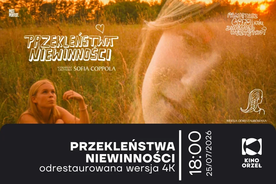 Grafika promocyjna wydarzenia Przekleństwa niewinności 4K – jednorazowy pokaz