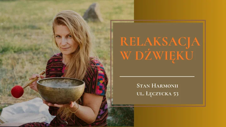 Grafika promocyjna wydarzenia Relaksacja w dźwięku — sesja z misami i gongami w Bydgoszczy