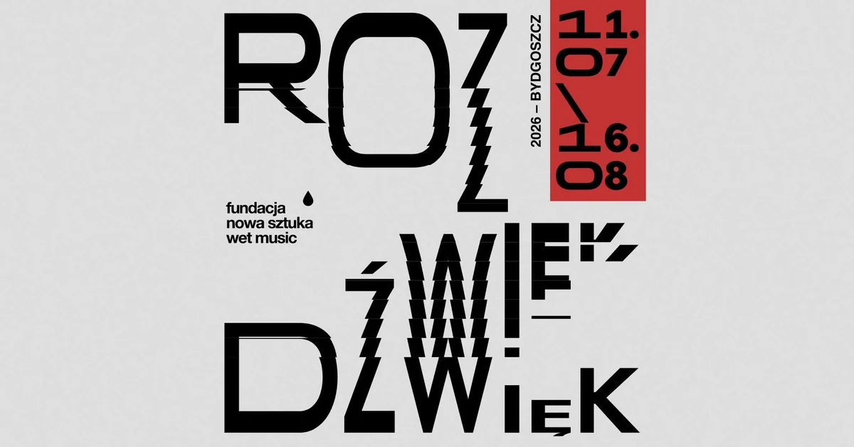 Grafika promocyjna wydarzenia Roz-dźwięk 2026 – koncerty i sztuka