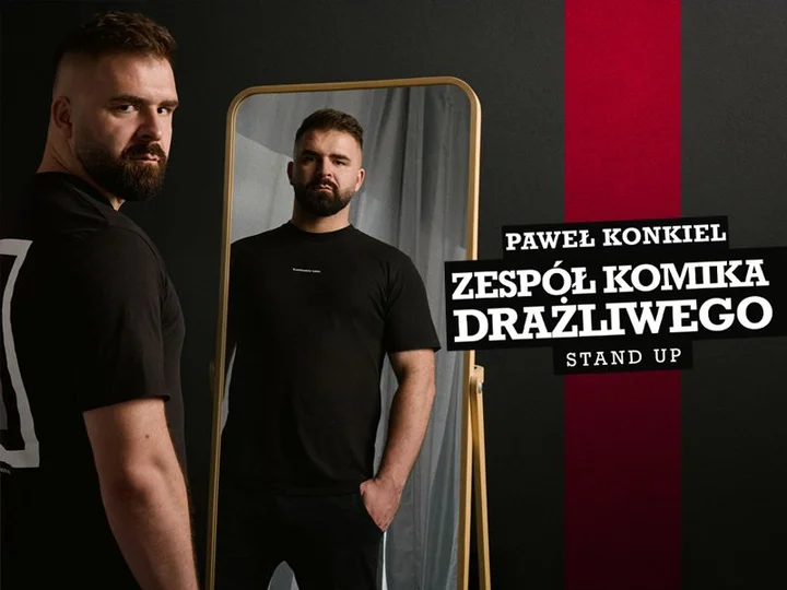 Grafika promocyjna wydarzenia Stand-Up Bydgoszcz „Zespół Komika Drażliwego” — Paweł Konkiel