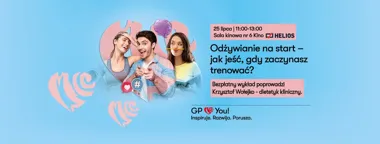 Grafika promocyjna wydarzenia ODŻYWIANIE NA START! Wykład o diecie