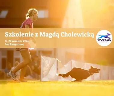 Szkolenie dogfrisbee z Magdą Cholewicką – Kaźmierowo 2026