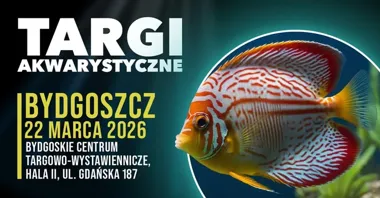 Grafika promocyjna wydarzenia Targi Akwarystyczne Bydgoszcz — 22 marca 2026