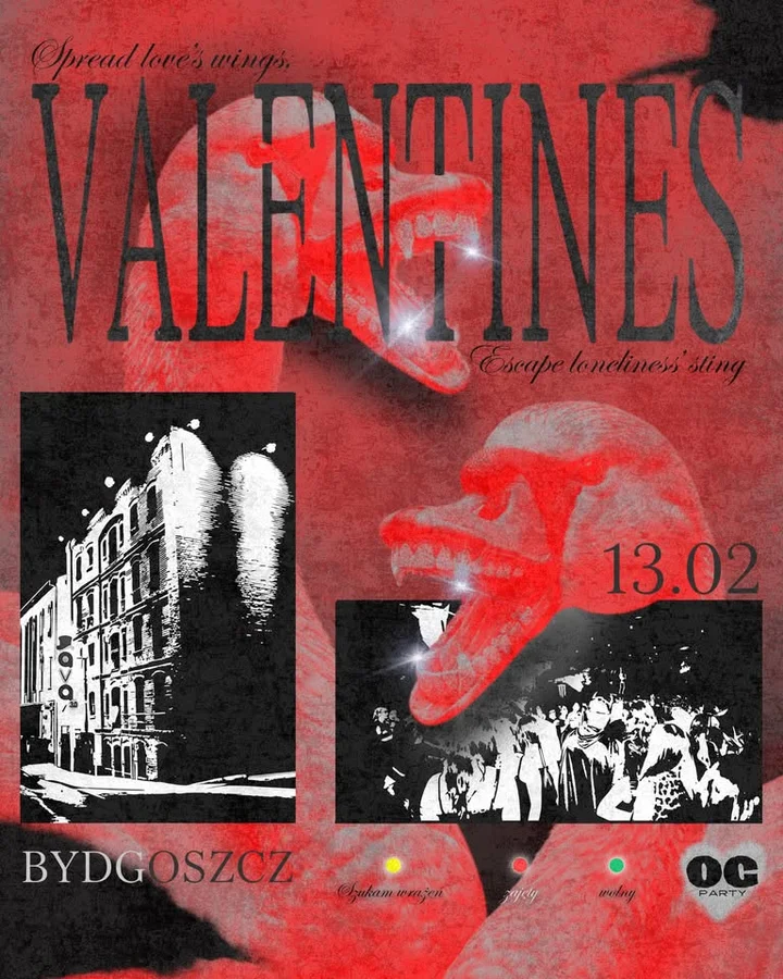 Grafika promocyjna wydarzenia VALENTINES | OGPARTY | BYDGOSZCZ — walentynkowe OG Party w AVA 3.0