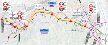 Na S10 pod Toruniem zwężenie i zakaz wyprzedzania na ponad 11 kilometrach