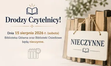 Sobotnia przerwa w bibliotekach Bydgoszczy - sprawdź, kiedy wrócić po książki