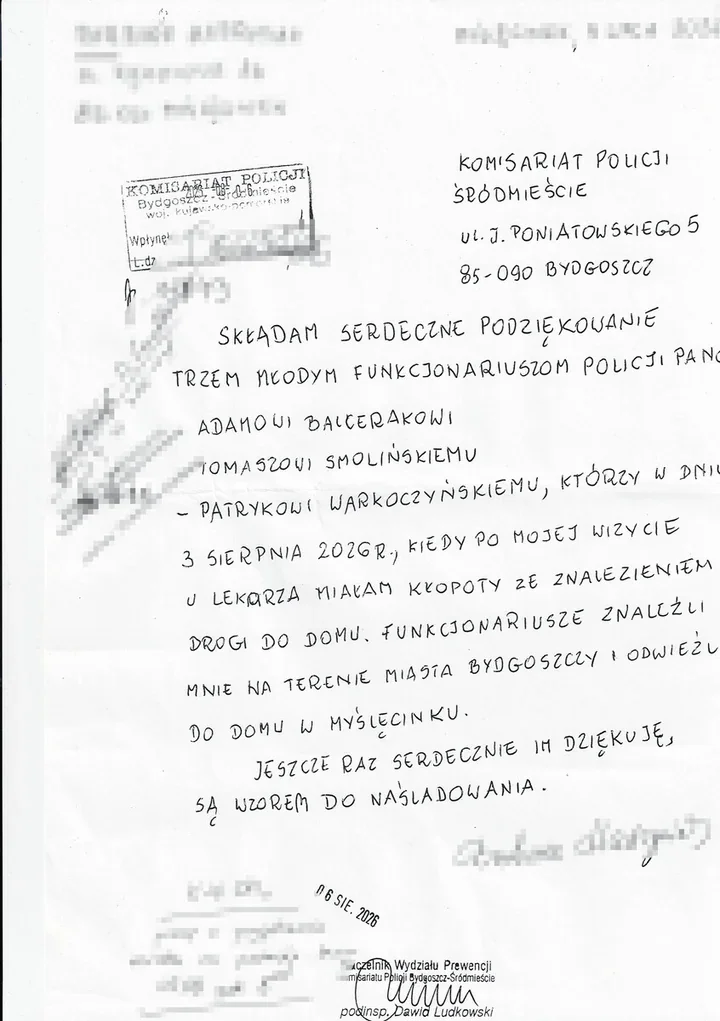 Po wizycie w szpitalu 84-latka nie dotarła na spotkanie. Pomogli policjanci