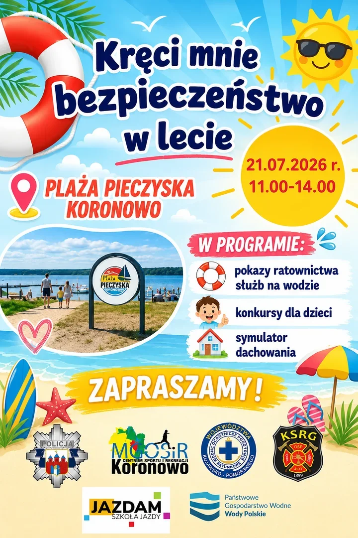 Bezpieczeństwo nad wodą i symulator dachowania - wydarzenie w Pieczyskach