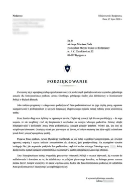 Rodzina z Białych Błot żyła w lęku. Dzielnicowy ustalił autora donosów