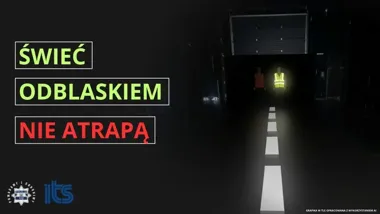 Odblask może zawieść. Kolorowa zawieszka nie zawsze chroni pieszego