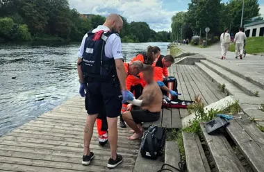 Sekundy nad Brdą zdecydowały o życiu mężczyzny w kryzysie emocjonalnym