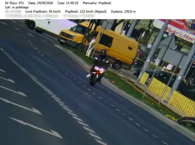 W Bydgoszczy jechał 122 km/h tam, gdzie wolno 50. Kara przyszła natychmiast