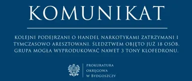 Nawet 3 tony klofedronu. Śledztwo w sprawie grupy objęło 18 osób