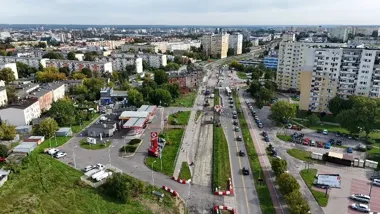 Drugie tymczasowe rondo na Szwederowie. Wlot w Ugory nadal zamknięty